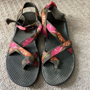 Floral Chacos with toe strap